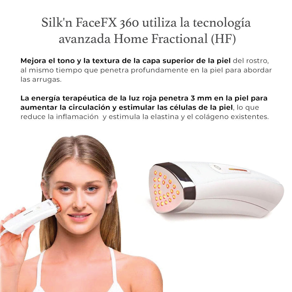 Facefx 360 Silk'n- rejuvenecedor facial -10 años mas joven – elimina los signos de la edad-reduce las líneas de expression-elimina arrugas