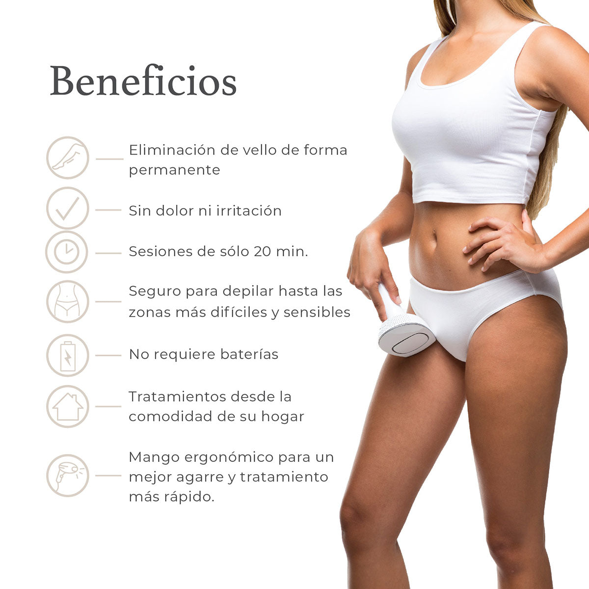 Depiladora Laser Profesional 999,000 Flashes/Uso personal/Depilación  Bikini, Axila, piernas/Tratamiento Profesional Indoloro (Edición Deluxe  (04)) : : Belleza