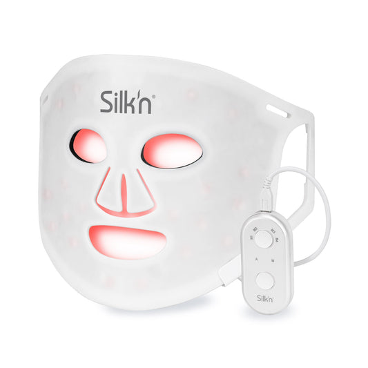 Silk’n Máscara LED Rejuvenecedora para Rostro Terapia de Luz Roja, Azul, Amarilla y Violeta Antiarrugas, Antimanchas, Antiacné Tratamiento Facial LED Face Mask 100