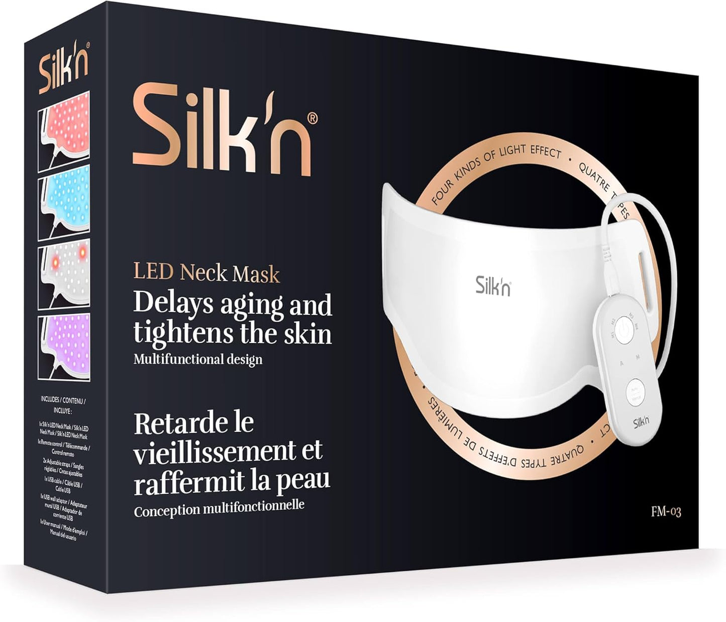 Máscara LED para el Cuello Silk´n - Masaje con luz para un cuello más joven