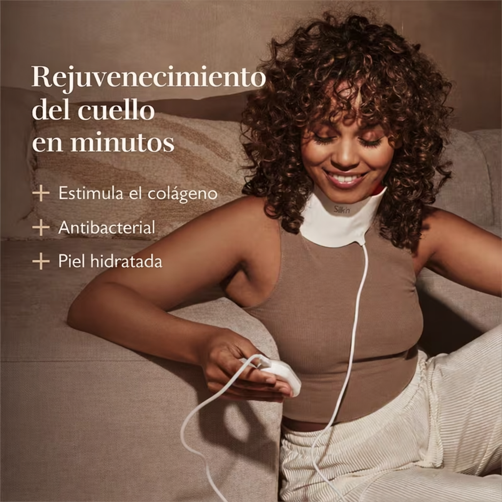 Máscara LED para el Cuello Silk´n - Masaje con luz para un cuello más joven